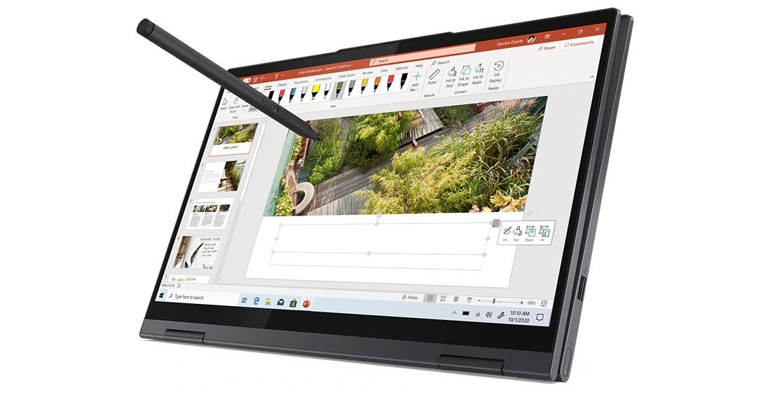 Lenovo Yoga 7 14ACN6 Ryzen 7 5800U 14" FHD IPS 300nits Glossy 16GB LPDDR4x-4266 SSD512 AMD Radeon Graphics 71Wh Win11 Slate Grey - zdjęcie 4