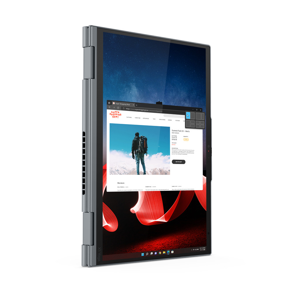 Lenovo ThinkPad X1 YOGA G6 i5-1135G7 14"WUXGA TouchScreen 400nit IPS 8GB_4266MHz SSD256 IrisXe BLK x360 W11Pro (REPACK) 2Y - zdjęcie 5