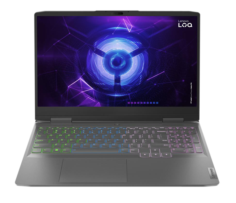 Lenovo LOQ 15ARP9 Ryzen 5 7235HS 15.6" FHD IPS 300nits AG 144Hz 16GB DDR5 4800 SSD512 GeForce RTX 3050 6GB Win11 Luna Grey - zdjęcie 2