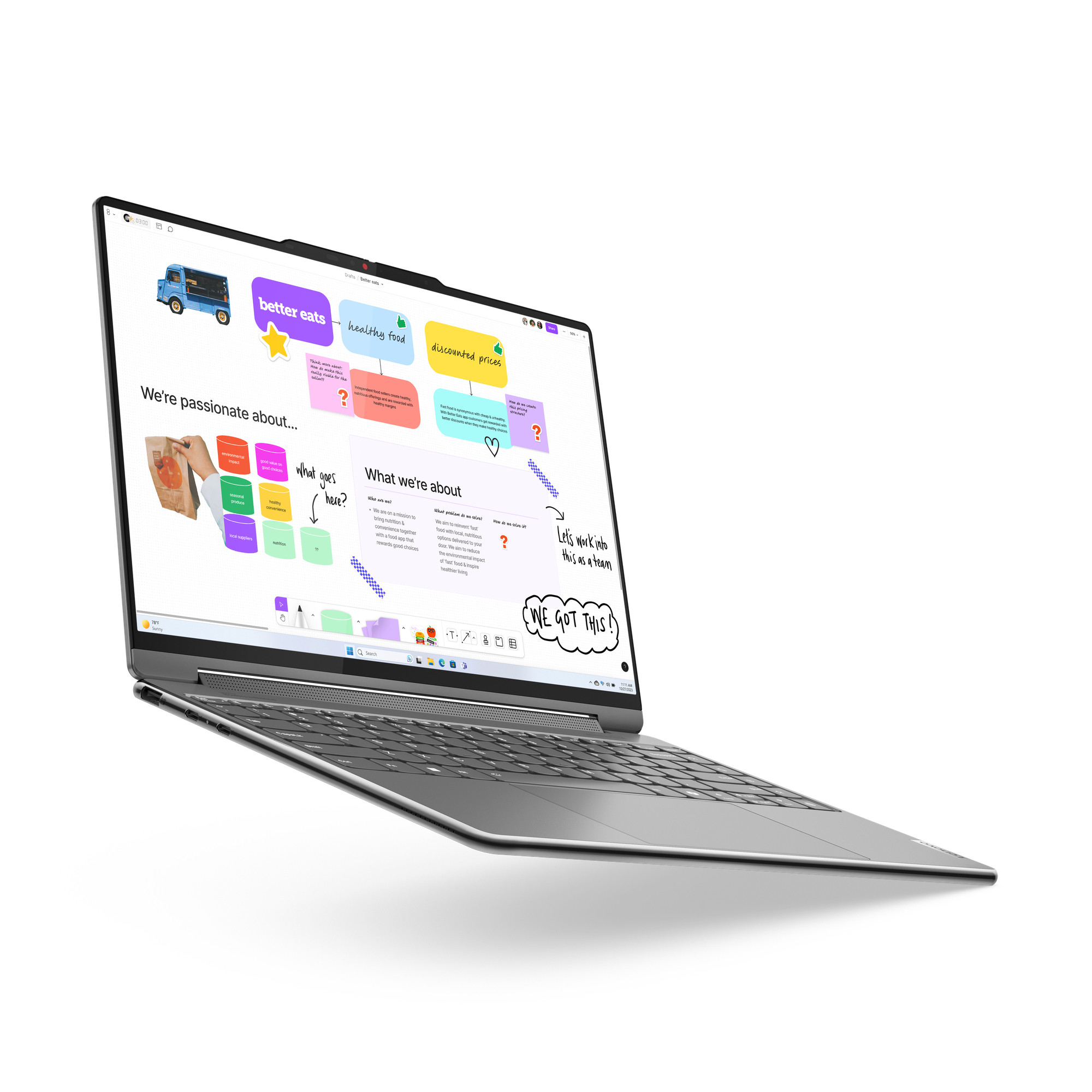 Lenovo Yoga 9 2-in-1 14IMH9 Ultra 7 155H 14" 2.8K OLED 400nits Glossy 120Hz 32GB LPDDR5x-7467 SSD512 Intel Arc Graphics Win11 Luna Grey - zdjęcie 2