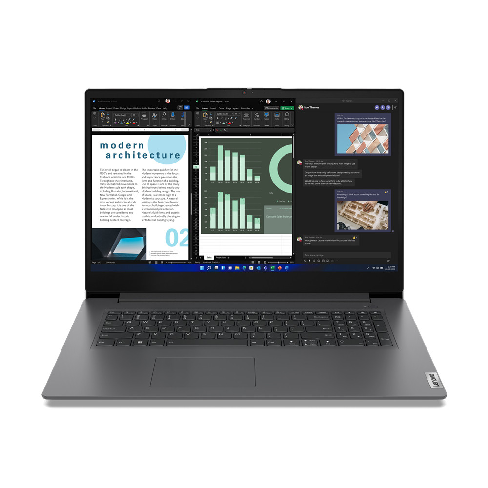 Lenovo V17 G4 IRU i5-13420H 17,3"FHD AG 300nit IPS 16GB SSD512 Intel IrisXe Cam720p FPR 45Wh W11Pro Iron Grey 3Y OnSite - zdjęcie 1