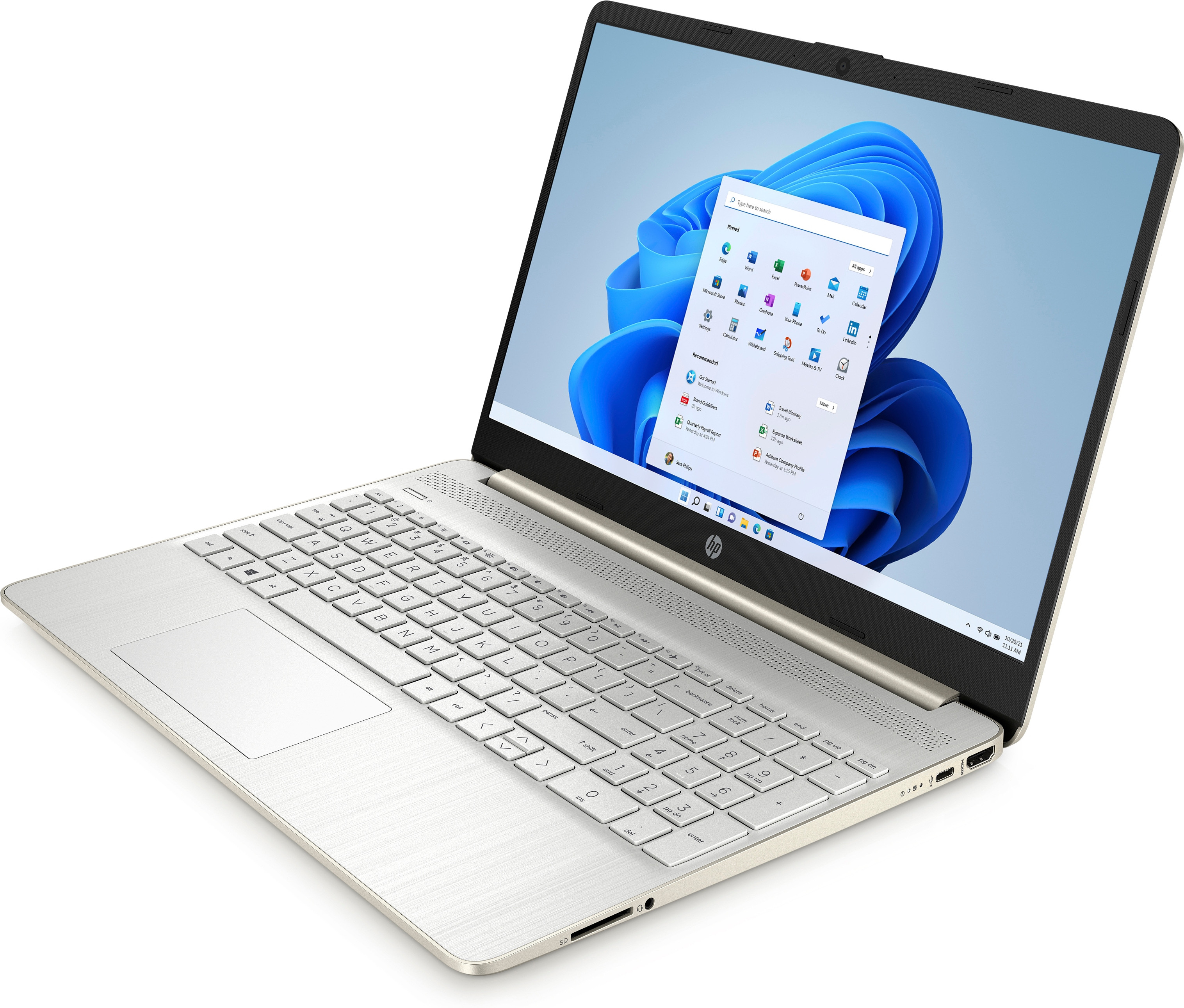 HP 15s-eq2175nw Ryzen 5 5500U 15,6" FHD AG slim IPS 250 nits 16GB DDR4 SSD512 Radeon Graphics Cam720p No ODD OST NoOS 2Y Natural Silver - zdjęcie 1