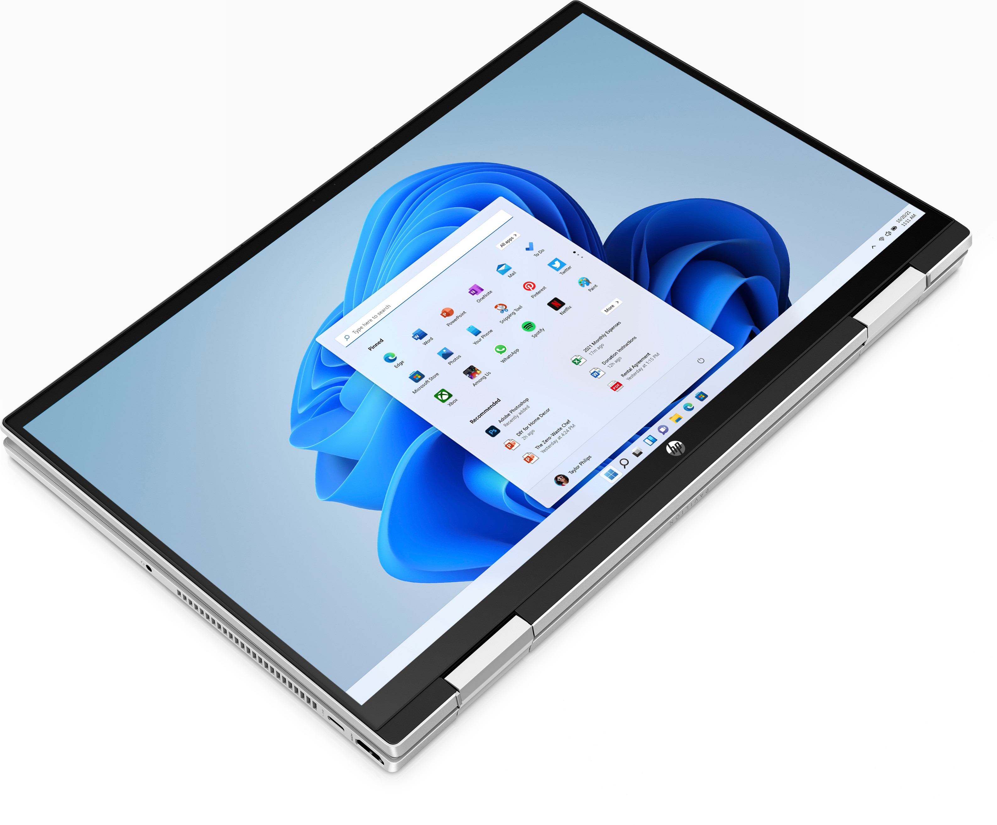 HP Pavilion x360 15-er1002nw i5-1235U 15.6"FHD Touch IPS 250 nits 16GB DDR4 SSD512 Intel Iris Xe Graphics Cam720p Win11 2Y Natural Silver - zdjęcie 4