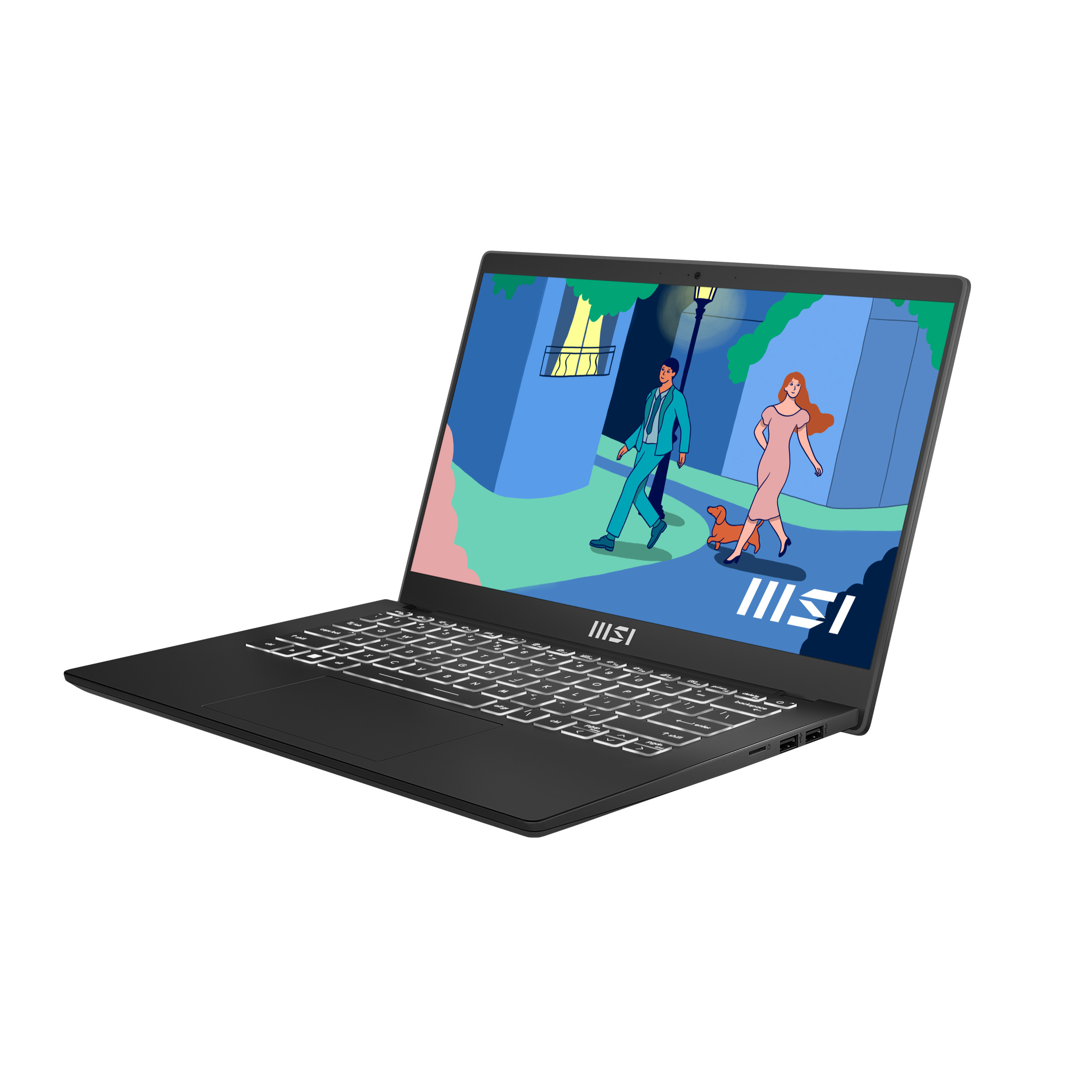 MSI Modern 14 C12MO-868PL i5-1235U 14" FHD 60Hz IPS-Level 16GB DDR4 3200 SSD512 Intel Iris Xe Graphics Win11 - zdjęcie 1