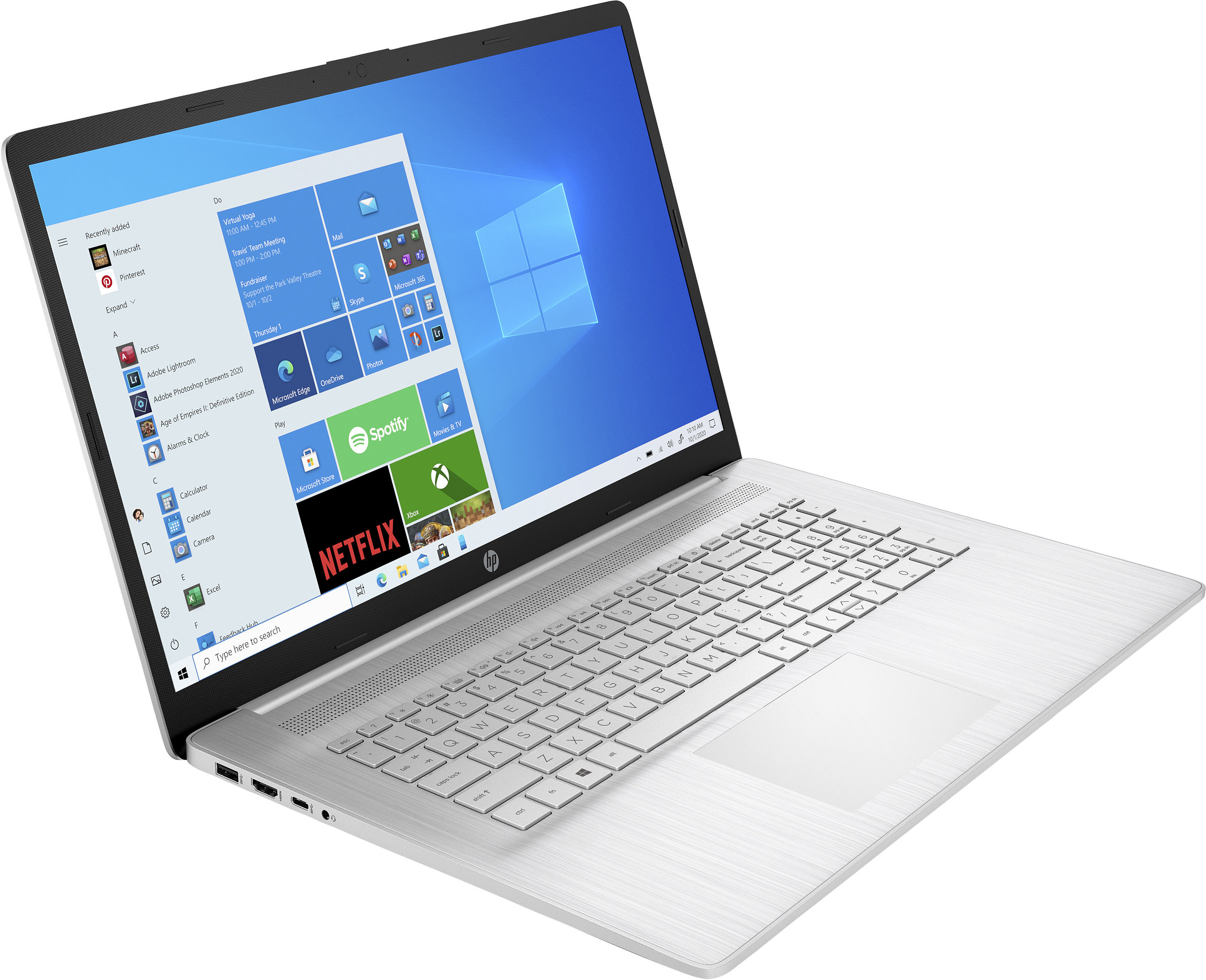 HP 17-cp2045nw Ryzen 5 7520U 17.3"FHD AG IPS 250nits 8GB LPDDR5 SSD512 Radeon Integrated Graphics Cam720p Win11 2Y Natural Silver - zdjęcie 2