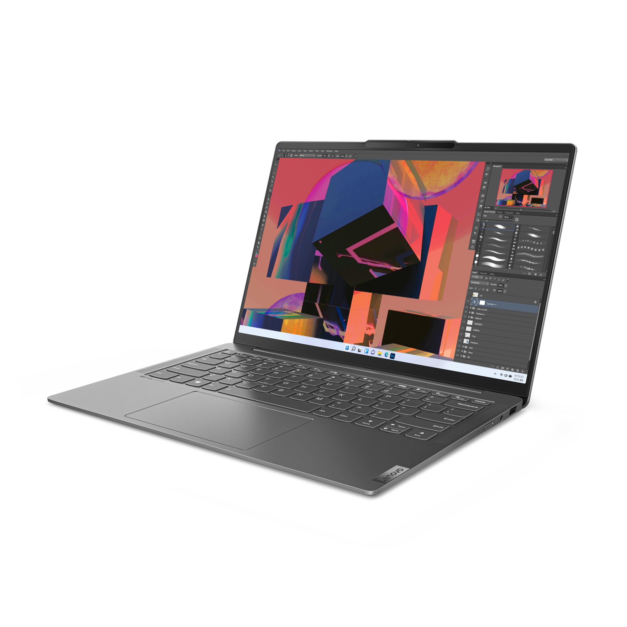 Lenovo Yoga Slim 6 14IRH8 i5-13500H 14" WUXGA OLED 400nits Glossy 60Hz 16GB Soldered LPDDR5x 5200 SSD512 Intel Iris Xe Graphics Win11 Storm Grey - zdjęcie 1