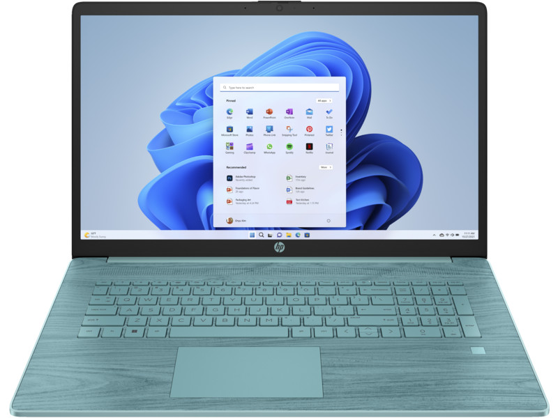 HP 17-cn0615ds QuadCore N4120 17,3"FHD AG IPS 8GB DDR4 SSD256 UHD600 Cam720p BLKB BT 41Wh Win11 (REPACK) 2Y Seafoam Teal - zdjęcie 2