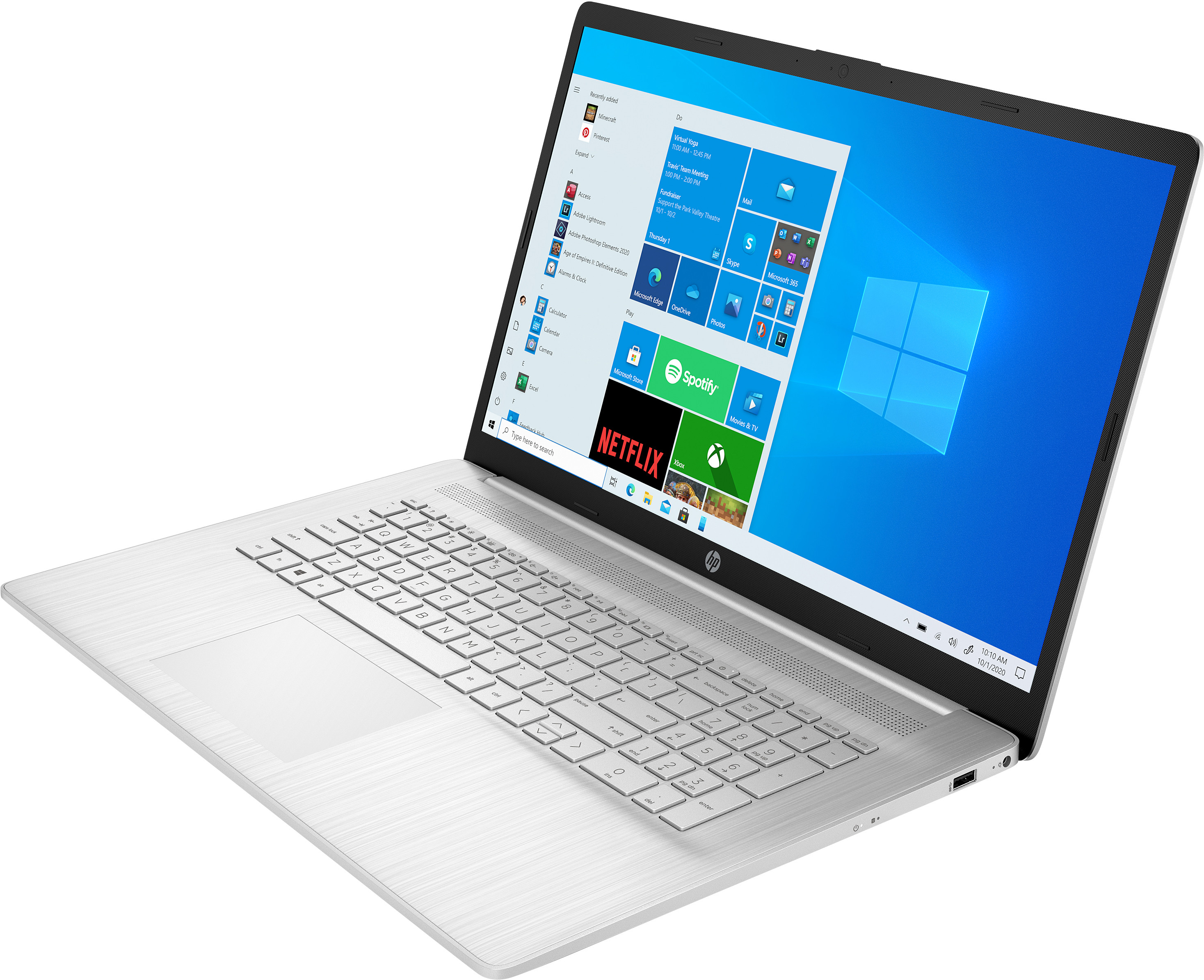HP 17-CN3033CL i5-1335U 17.3" FHD 16GB SSD512 BT BLKB Win11 Natural Silver (REPACK) 2Y - zdjęcie 4