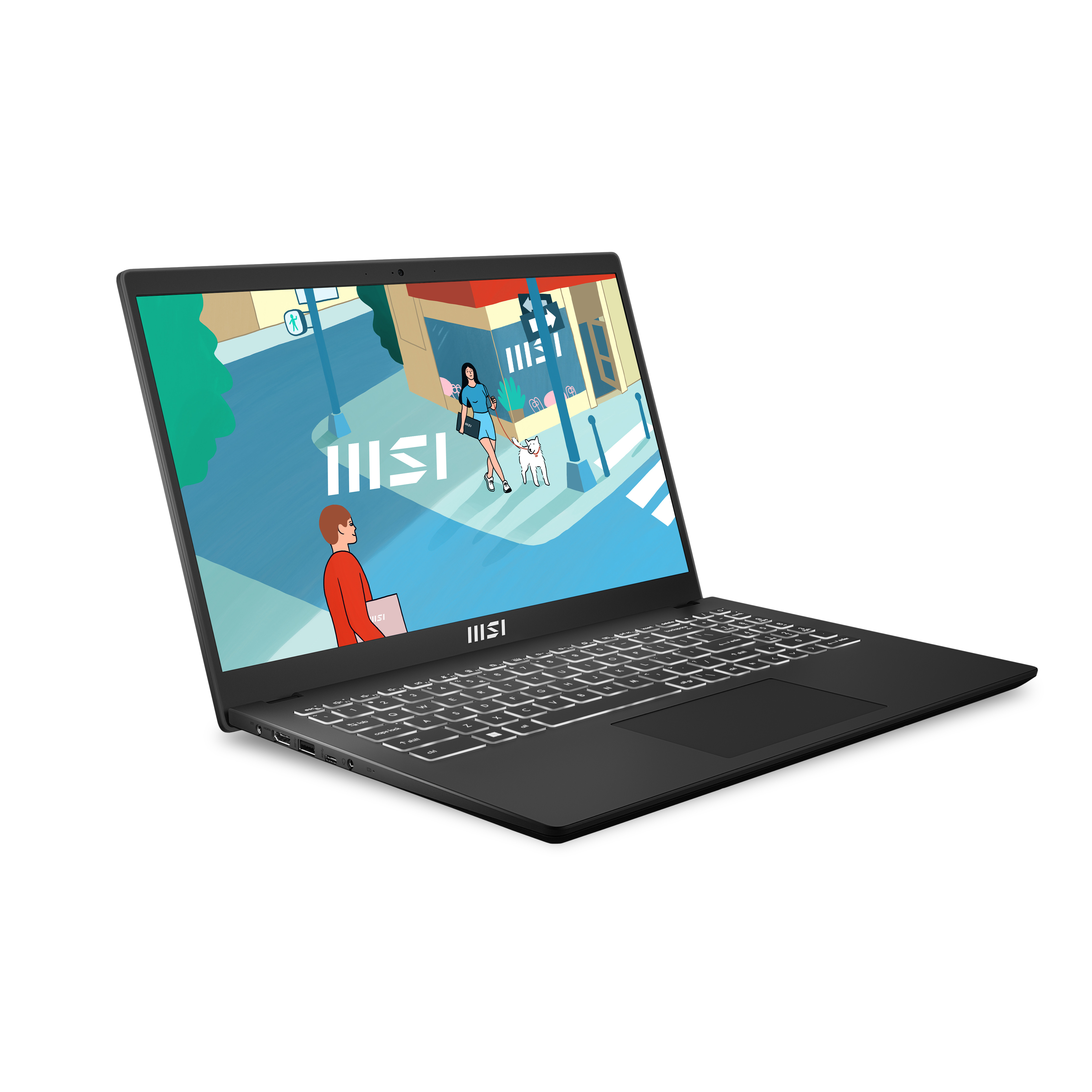 MSI Modern 15 H C13M-202PL i5-13420H 15.6"FHD 60Hz IPS-Level 16GB DDR4 3200MHz SSD512 Iris Xe Graphics Win11 - zdjęcie 2