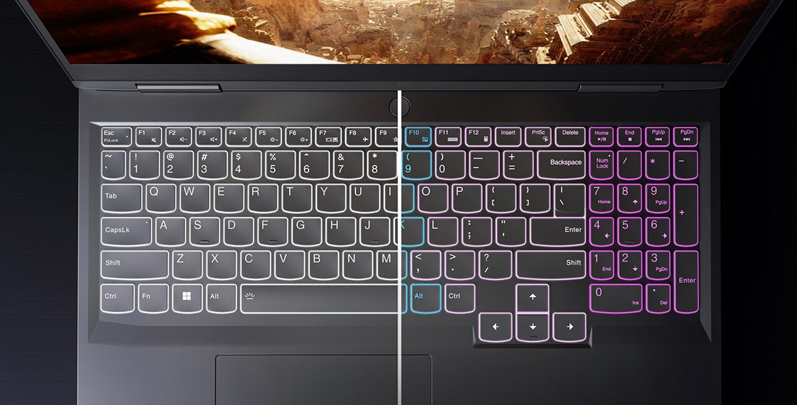Lenovo LOQ 15IRH8 i5-12450H 15.6" FHD IPS 350nits AG 144Hz 16GB DDR5 4800 SSD512 GeForce RTX 4050 6GB NoOS 3Y Storm Grey - zdjęcie 7