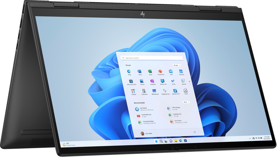 HP ENVY x360 15-fh0006nw Ryzen 5 7530U 15.6"FHD Touch IPS 250nits 16GB LPDDR4 SSD512 Radeon Integrated Graphics No ODD Win11 2Y Nightfall Black - zdjęcie 1