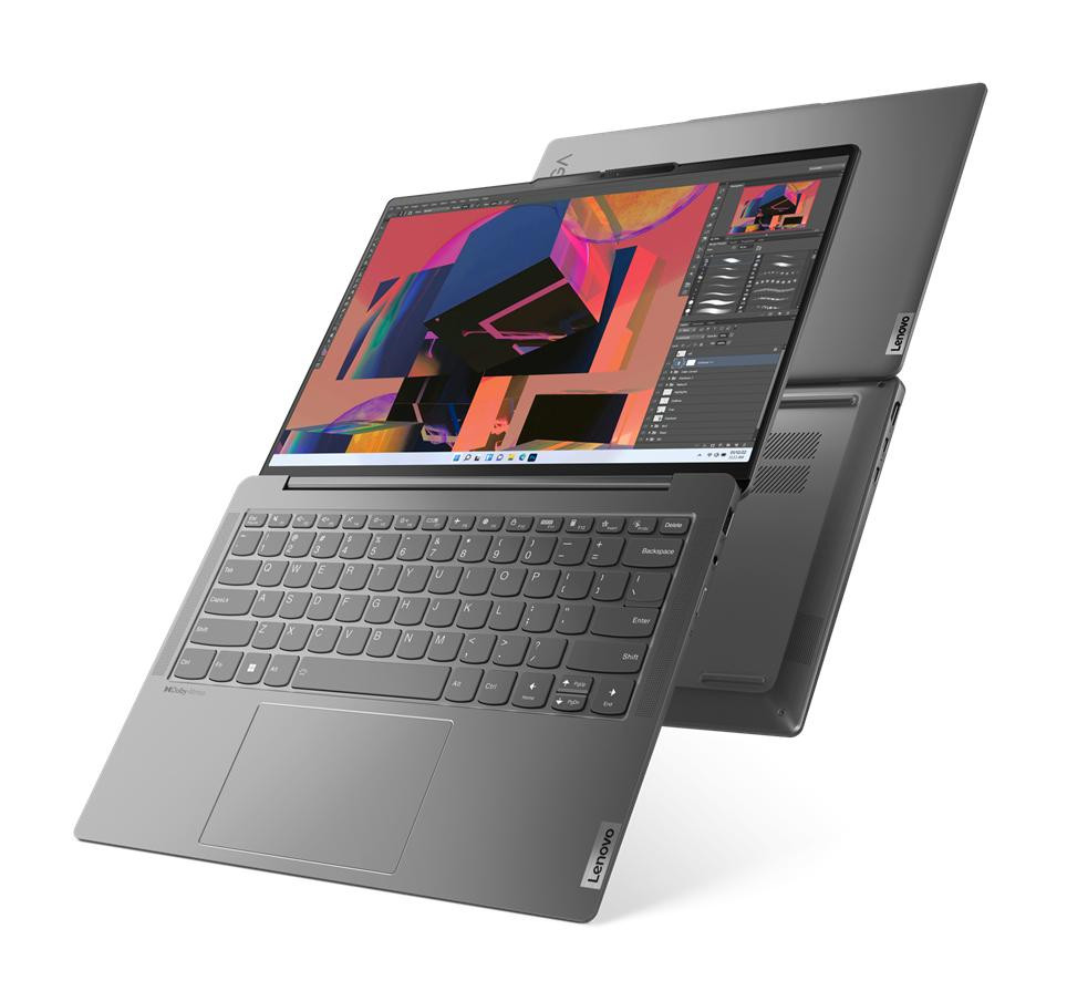 Lenovo Yoga Slim 6 14IAP8 i7-1260P 14" WUXGA OLED 400nits Glossy 60Hz 16GB LPDDR5 4800 SSD512 Intel Iris Xe Graphics Win11 Storm Grey - zdjęcie 3