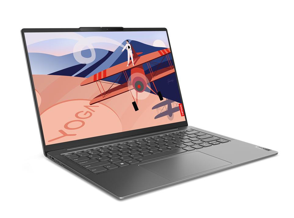 Lenovo Yoga Slim 6 14IAP8 i7-1260P 14" WUXGA OLED 400nits Glossy 60Hz 16GB LPDDR5 4800 SSD512 Intel Iris Xe Graphics Win11 Storm Grey - zdjęcie 2