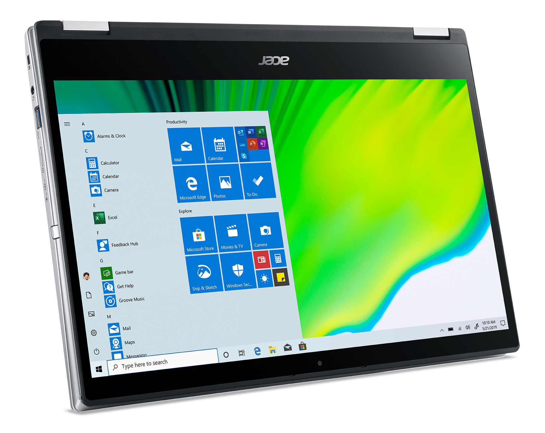 Acer TravelMate Spin 3 SP314-54N i5-1035G4 14"FHD Touch 8GB LPDDR4 SSD1TB IrisXe KlawDE Win10 Silver - zdjęcie 2