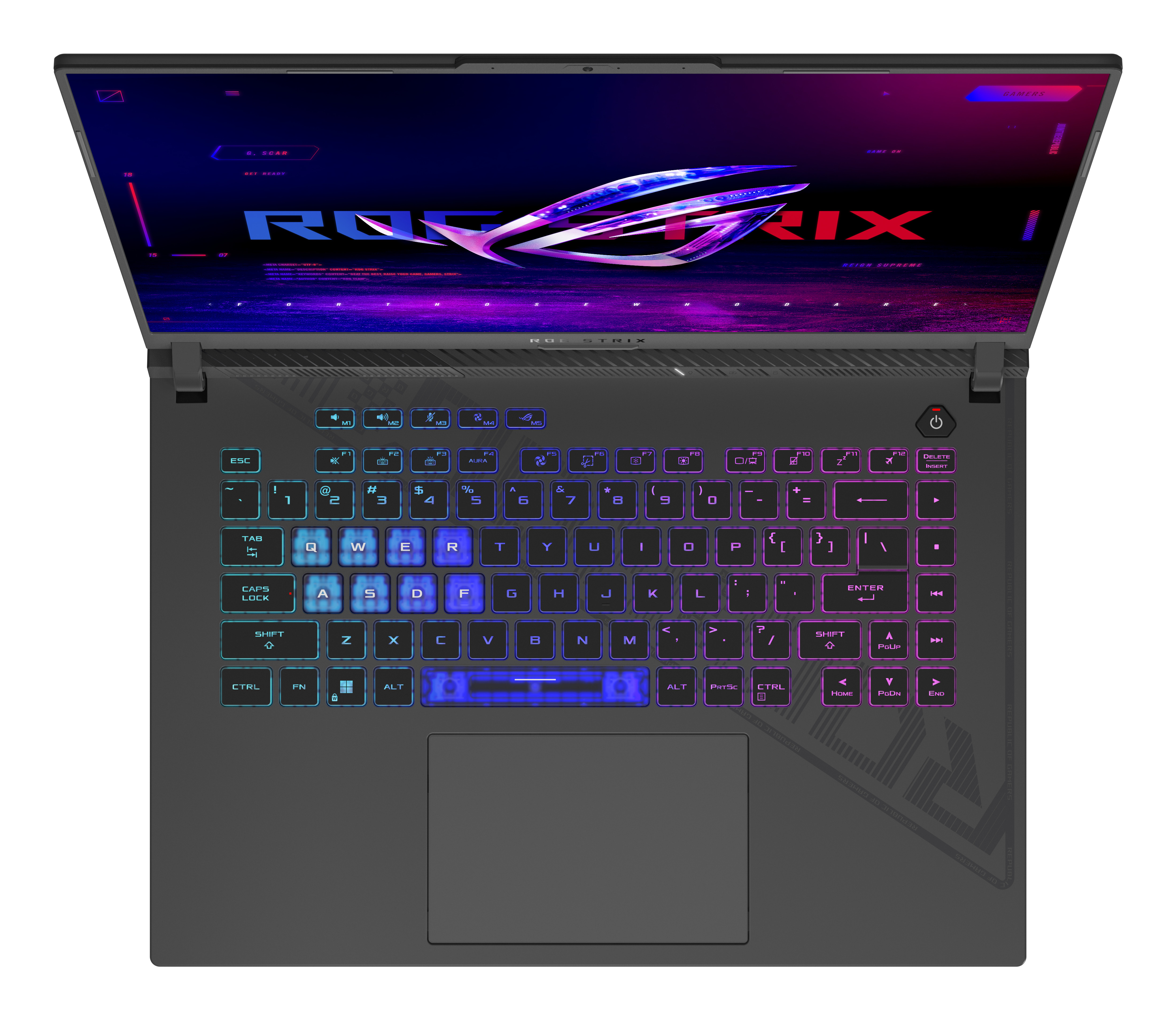 ASUS ROG Strix G16 G614JZ-N3012W i7-13650HX 16.0" FHD+ 165Hz IPS-level 250nits AG 16GB DDR5 4800 SSD512 GeForce RTX 4080 12GB LAN WLAN+BT Cam720p Backlit Keyboard RGB 90WHrs Win11 Eclipse Gray - zdjęcie 2