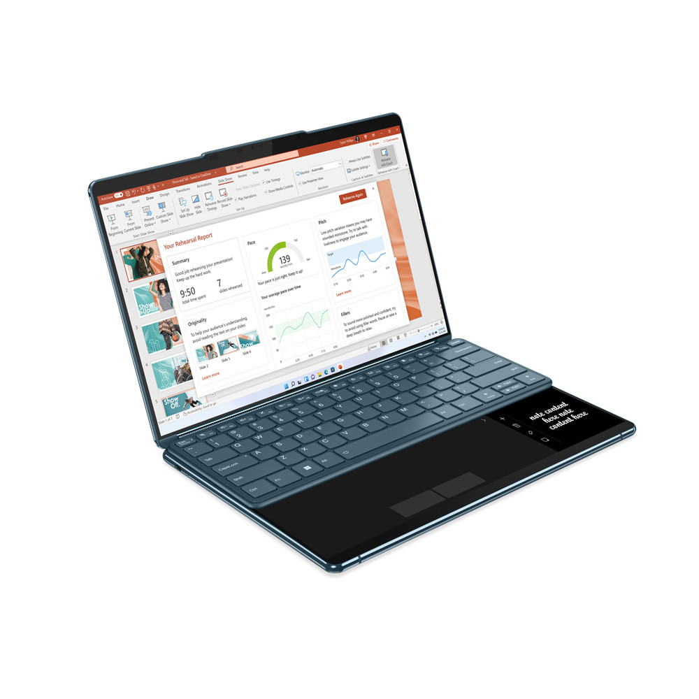 Lenovo Yoga Book 9 13IMU9 Ultra 7 155U 2x 13.3" 2.8K OLED 400nits Glossy 60Hz 32GB LPDDR5x-7467 SSD512 Intel Arc Graphics Win11 Tidal Teal - zdjęcie 1