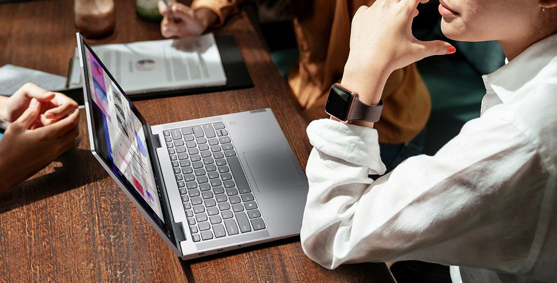 Lenovo Yoga 7 14ACN6 Ryzen 5 5600U 14" FHD IPS 300nits Glossy 8GB LPDDR4x 4266 SSD512 AMD Radeon Graphics WLAN+BT Win11 Slate Grey - zdjęcie 1