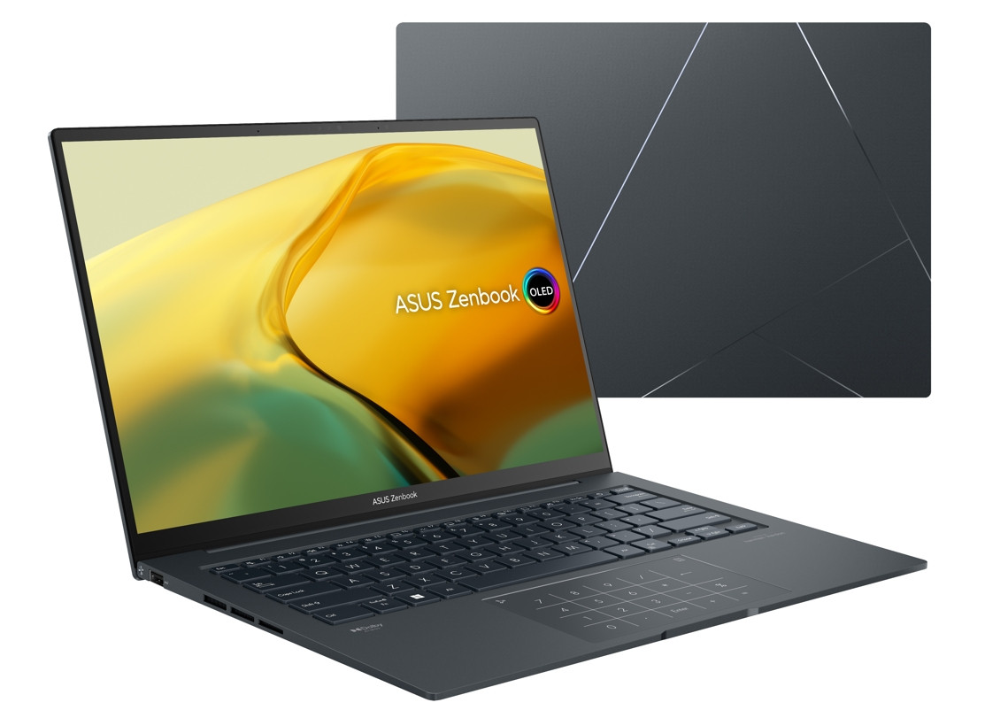 ASUS Zenbook 14X OLED UX3404VC-M3088W i5-13500H 14.5"Touch 2,8K OLED 120Hz 400nits Glossy 16GB LPDDR5 SSD512 Geforce RTX 3050 4GB WLAN+BT Cam720p Backlit Keyboard Win11 Inkwell Gray - zdjęcie 1