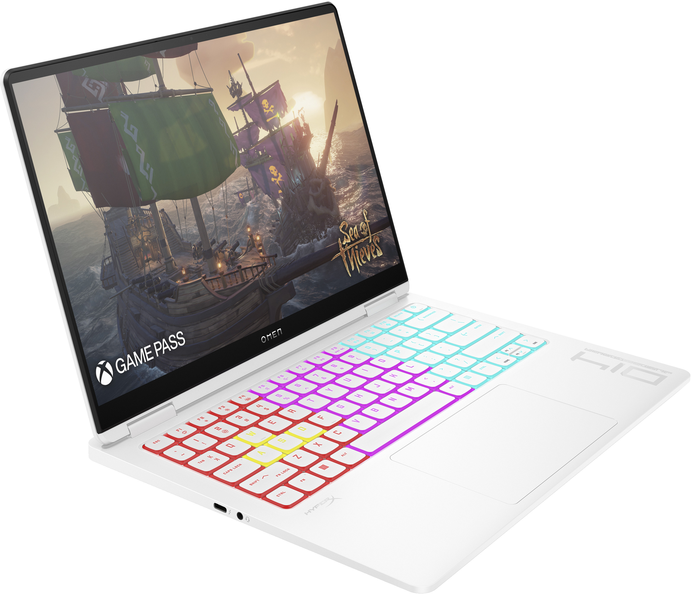 HP OMEN14-fb0037nw Ultra 9 185H 14,0"2.8K OLED 400nits 120Hz 32GB DDR5 SSD2TB RTX 4070 8GB Cam1080p NoOS 2Y Ceramic White - zdjęcie 2