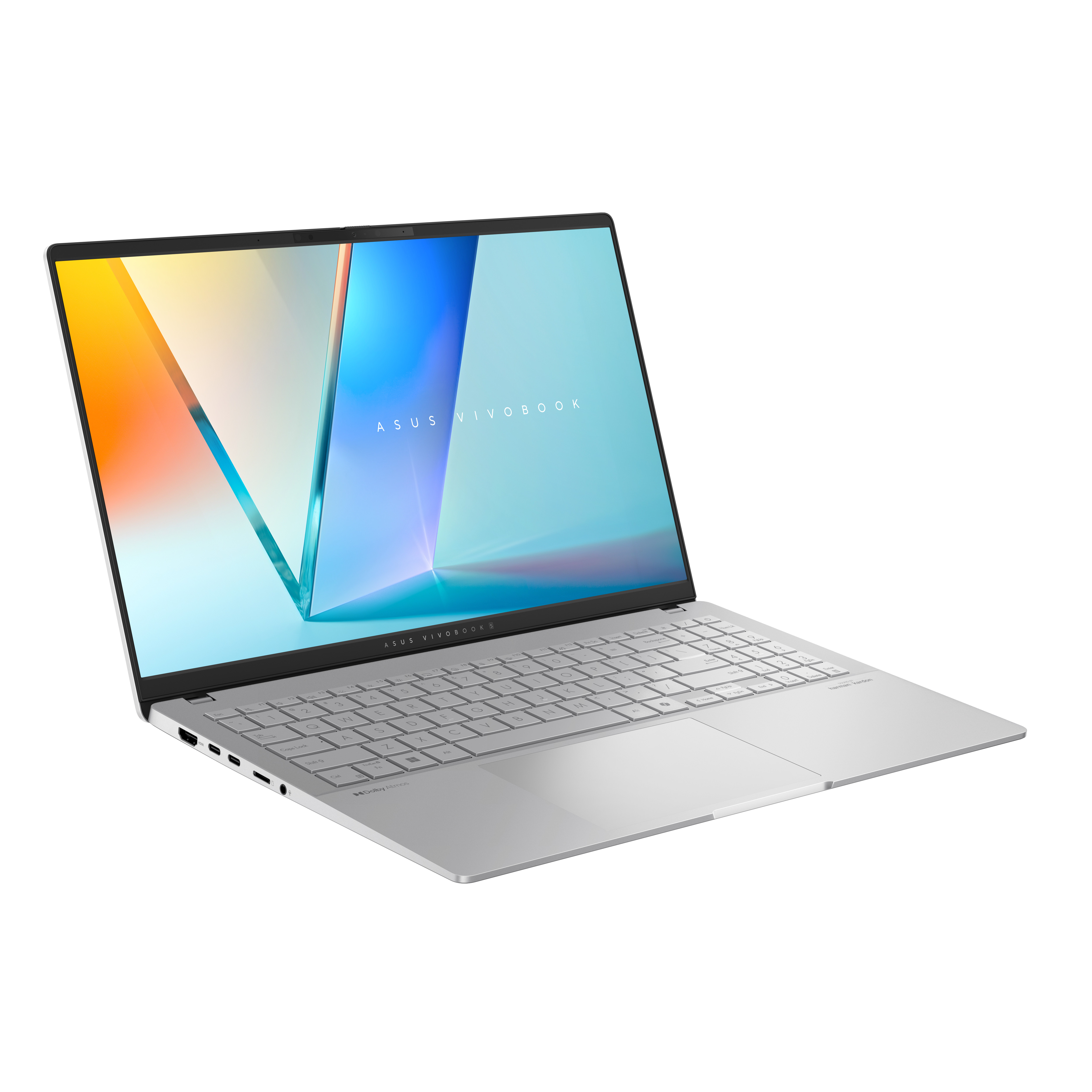ASUS Vivobook S 15 OLED S5507QA-MA049W Snapdragon X Elite X1E 78 100 15.6" 3K 120Hz 600nits Glossy 32GB LPDDR5X SSD1TB Qualcomm Adreno NPU 45TOPs WLAN+BT Cam 70WHrs Win11 Cool Silver - zdjęcie 2