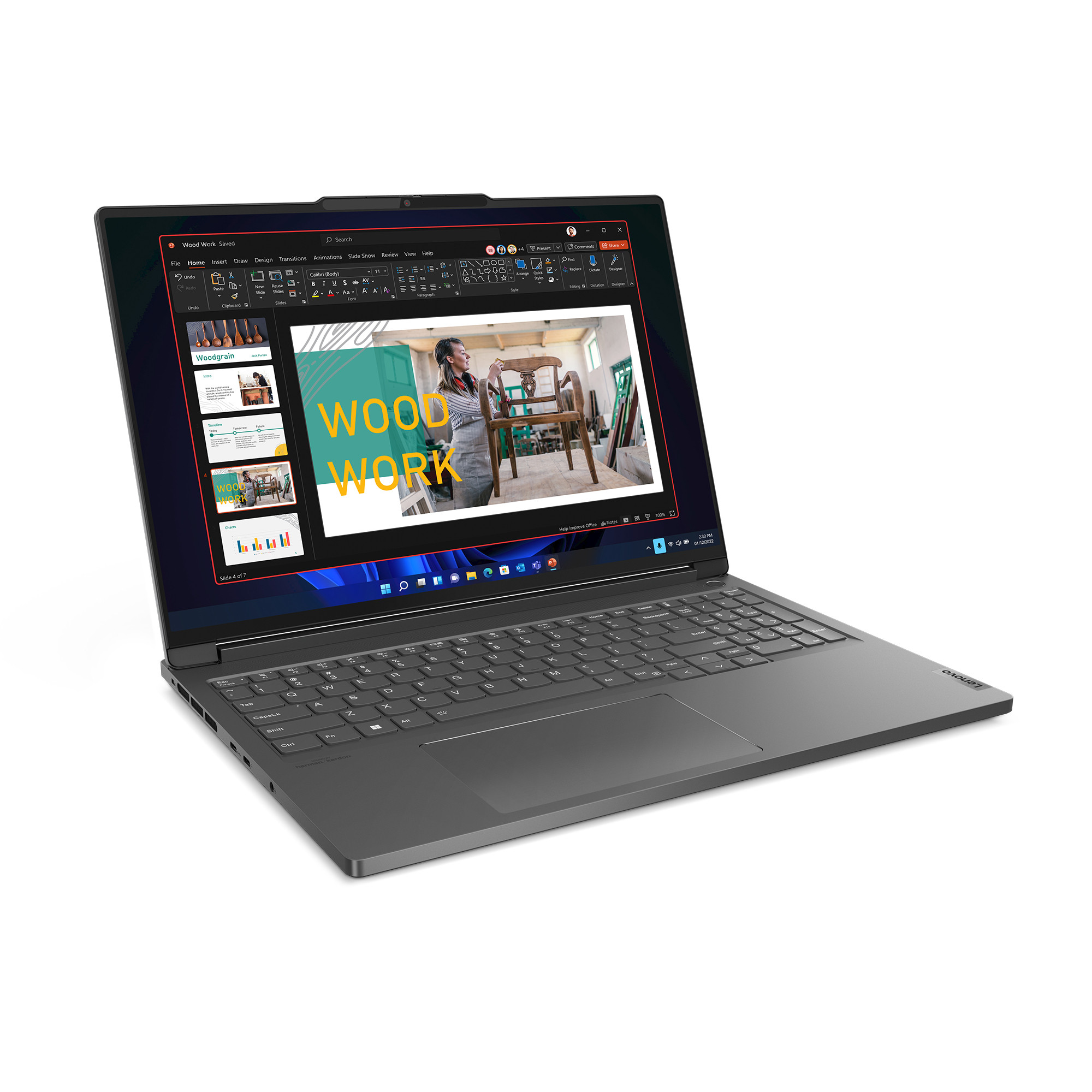 Lenovo ThinkBook 16p G5 IRX i5-14500HX 16.0"WQXGA IPS 400nits AG 16GB DDR5 SSD512 RTX 4050_6GB W11Pro Storm Grey 3Y OnSite - zdjęcie 2