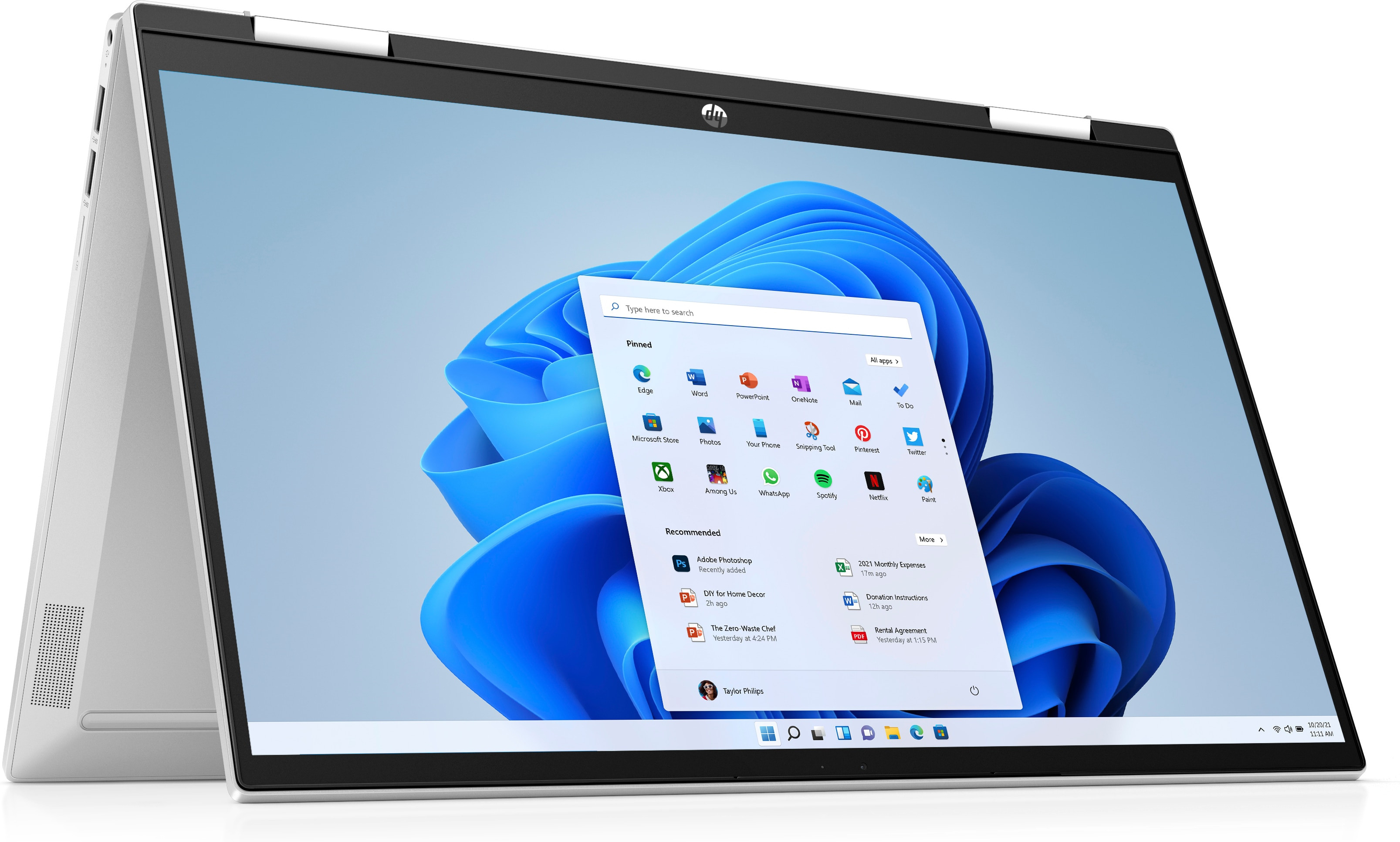 HP Pavilion x360 15-er1002nw i5-1235U 15.6"FHD Touch IPS 250 nits 16GB DDR4 SSD512 Intel Iris Xe Graphics Cam720p Win11 2Y Natural Silver - zdjęcie 3