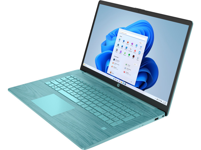 HP 17-cn0615ds QuadCore N4120 17,3"FHD AG IPS 8GB DDR4 SSD256 UHD600 Cam720p BLKB BT 41Wh Win11 (REPACK) 2Y Seafoam Teal - zdjęcie 4