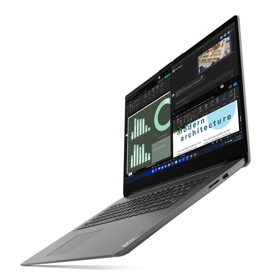 Lenovo V17 G4 IRU i7-1355U 17.3" FHD IPS 300nits AG 16GB DDR4-3200 SSD512 Intel Iris Xe Graphics W11Pro Iron Grey 3Y OnSite - zdjęcie 1