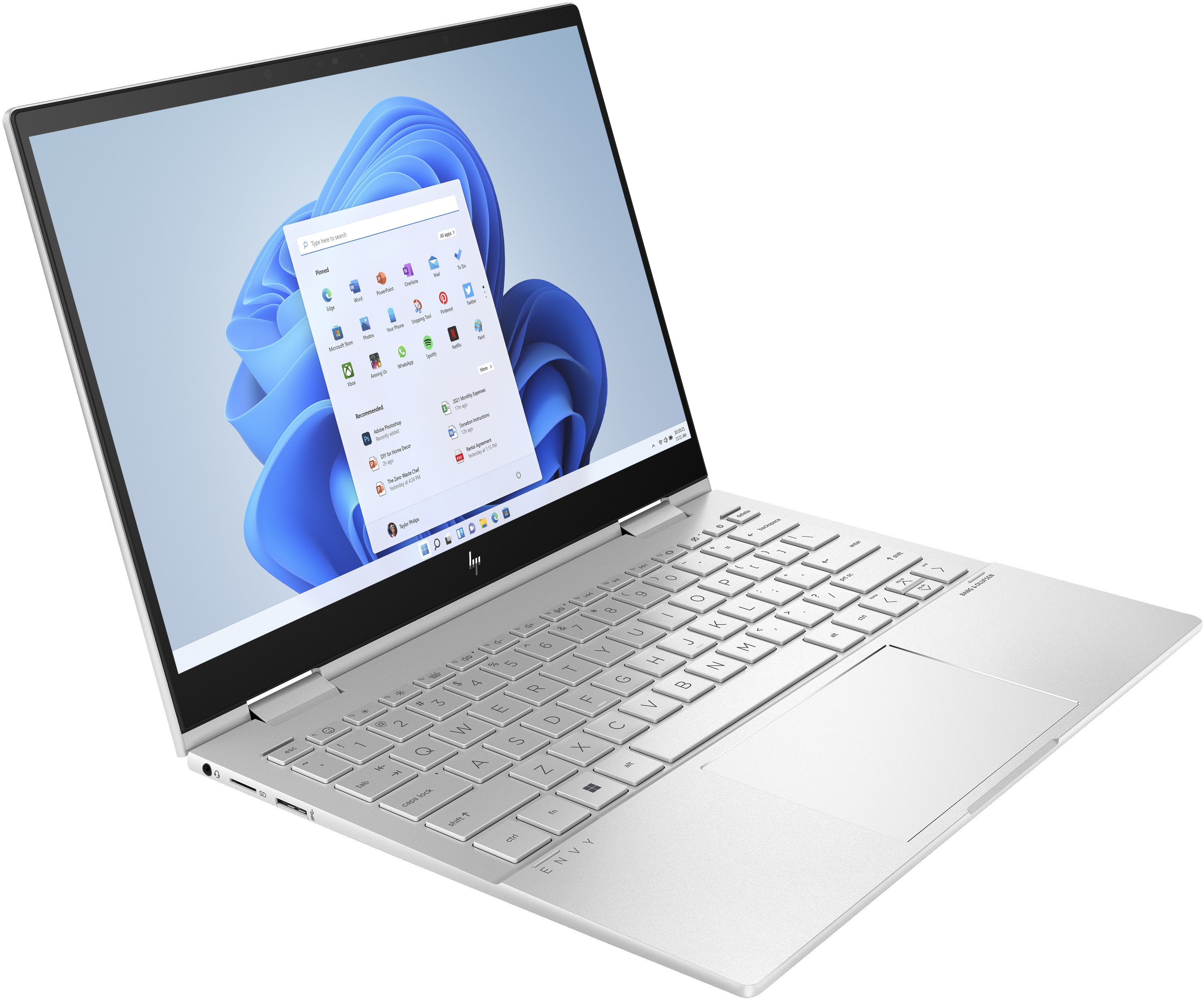 HP ENVY x360 13-bf0006nw i5-1230U 13.3 WQXGA Touch IPS 400nits 16GB DDR4 SSD512 Intel Iris Xe Graphics No ODD Win11 2Y Natural silver - zdjęcie 2