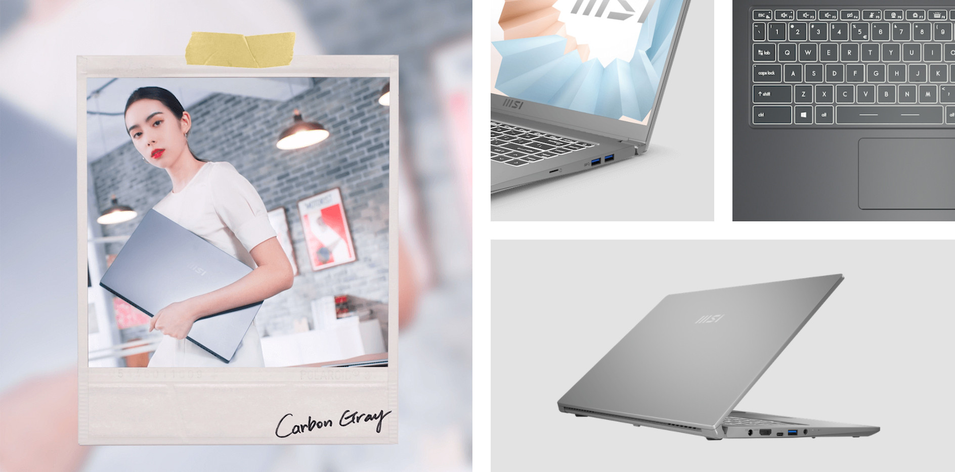 MSI Modern 15 B12MO-686PL i7-1255U 15.6" FHD 60Hz IPS-Level 16GB DDR4 3200 SSD512 Intel Iris Xe Graphics Win11 Home Plus - zdjęcie 2
