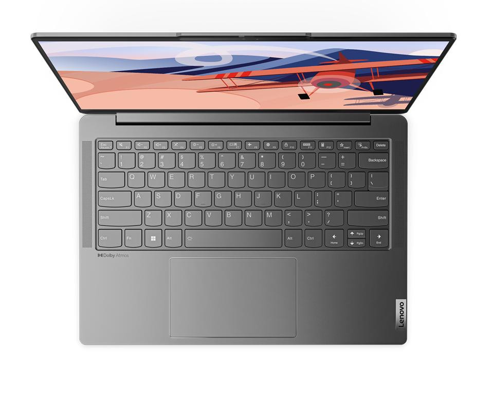Lenovo Yoga Slim 6 14IAP8 i7-1260P 14" WUXGA OLED 400nits Glossy 60Hz 16GB LPDDR5 4800 SSD512 Intel Iris Xe Graphics Win11 Storm Grey - zdjęcie 4