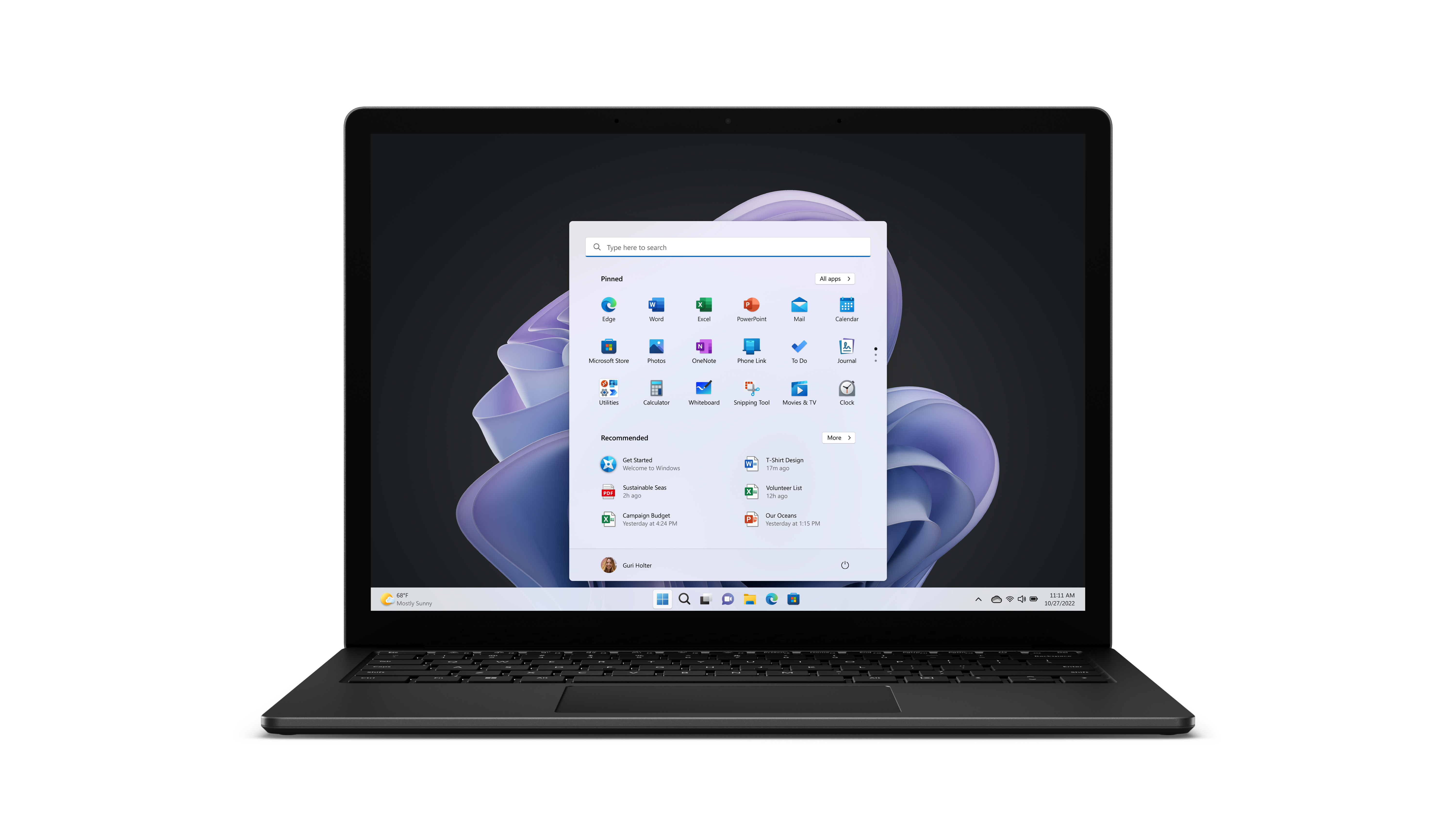 Microsoft Surface Laptop 5 i5-1245U 13.5"Touch (2256 x 1504) 400nits 16GB LPDDR5X SSD256 Iris Xe Graphics W11Pro Platinium 2Y - zdjęcie 1