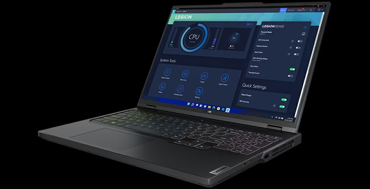 Lenovo Legion Pro 5 16ARX8 Ryzen 7 7745HX 16" WQXGA IPS 500nits AG 240Hz 16GB DDR5 5200 SSD512 GeForce RTX 4070 8GB NoOS Onyx Grey - zdjęcie 10