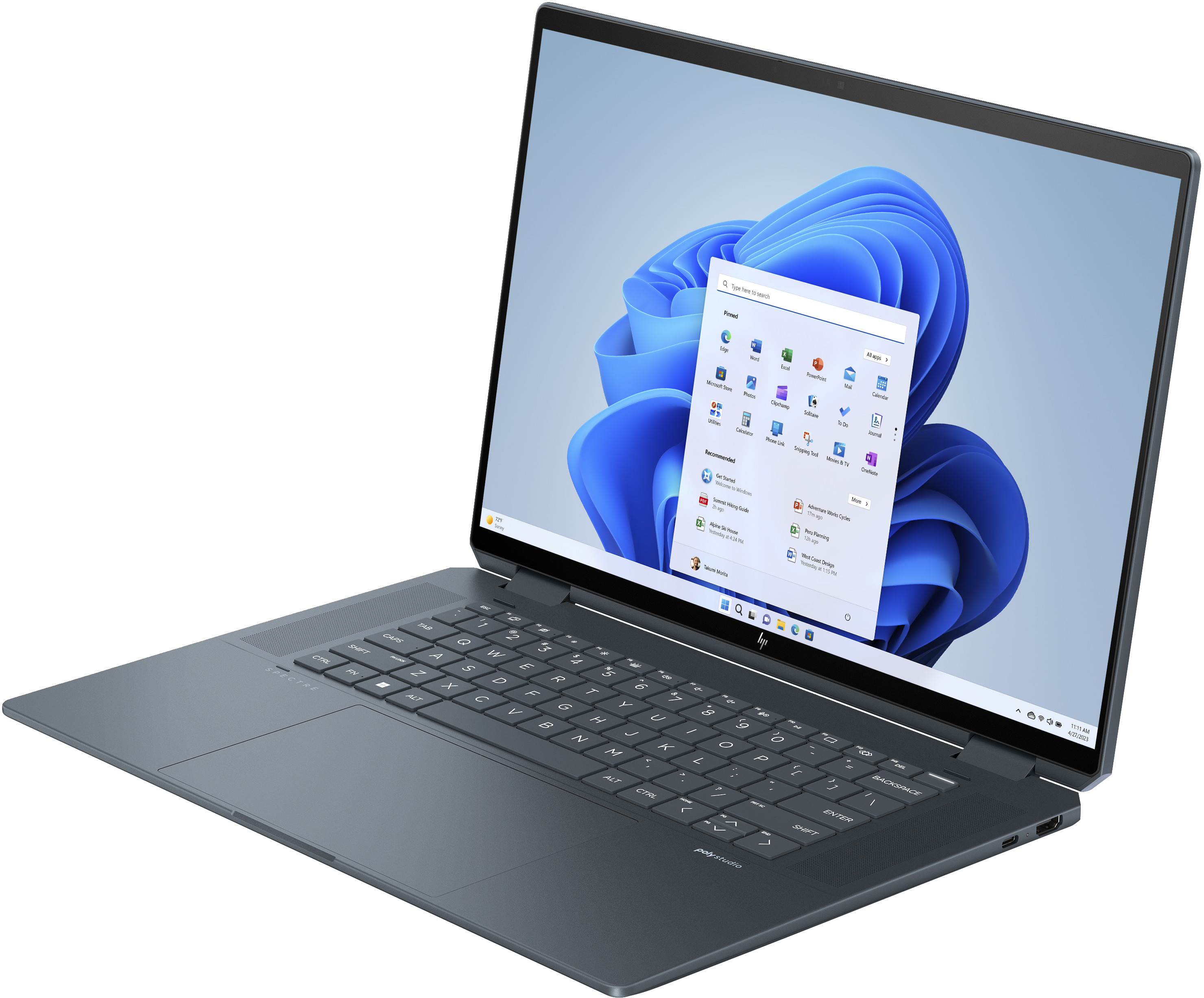 HP Spectre x360 16-aa0010nw Ultra 7 155H 16,0"2.8K OLED Touch 400nits 120Hz 32GB DDR5 SSD1TB Intel Arc 9MP W11Pro 2Y Nightfall Black - zdjęcie 1