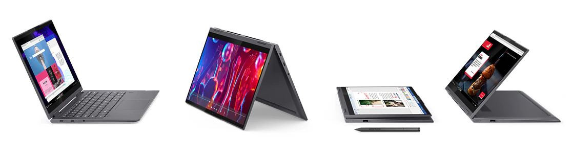 Lenovo Yoga 7 14ACN6 Ryzen 5 5600U 14" FHD IPS 300nits Glossy 8GB LPDDR4x 4266 SSD512 AMD Radeon Graphics WLAN+BT Win11 Slate Grey - zdjęcie 2