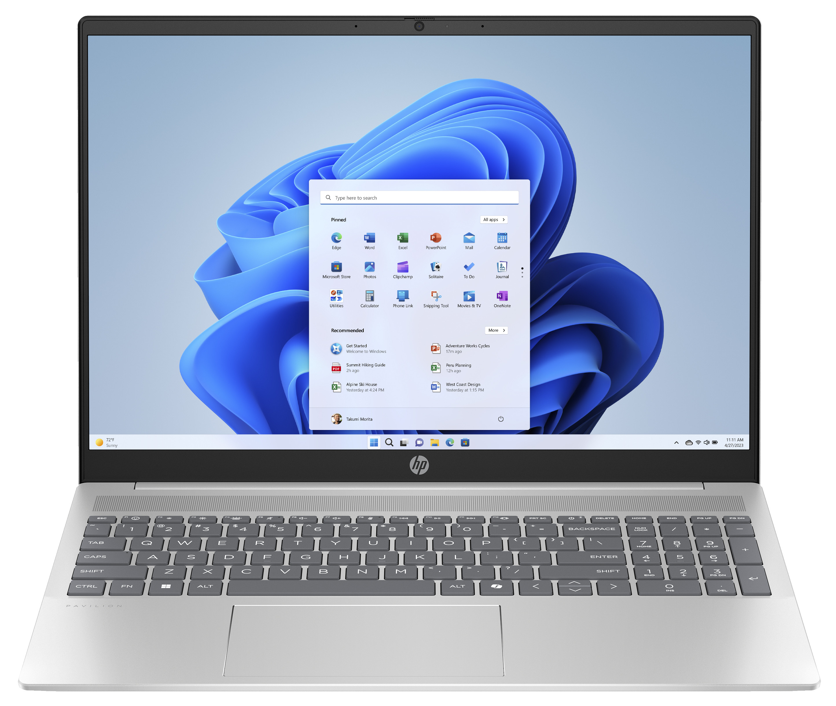 HP Pavilion 16-af0075nw Ultra 5 125U 16,0"WUXGA AG IPS 300nits 16GB DDR5 SSD512 Integrated Graphics Cam1080p NoOS 2Y Natural Silver - zdjęcie 1